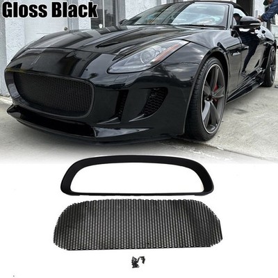 Grille De Calandre Avant Fibre De Carbone Brillante – Pour Jaguar F-Type Ou S
