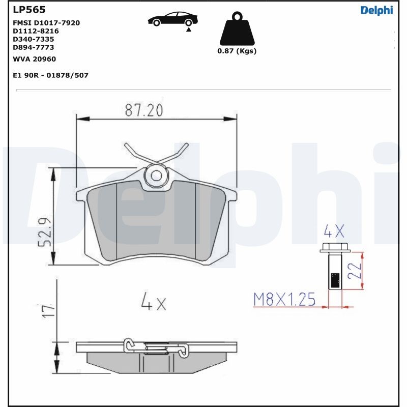 ✅Fits DELPHI LP0565 Brake Pad Set, disc brake LP0565 Brake pads set ⭐UK Seller⭐ - Image 48