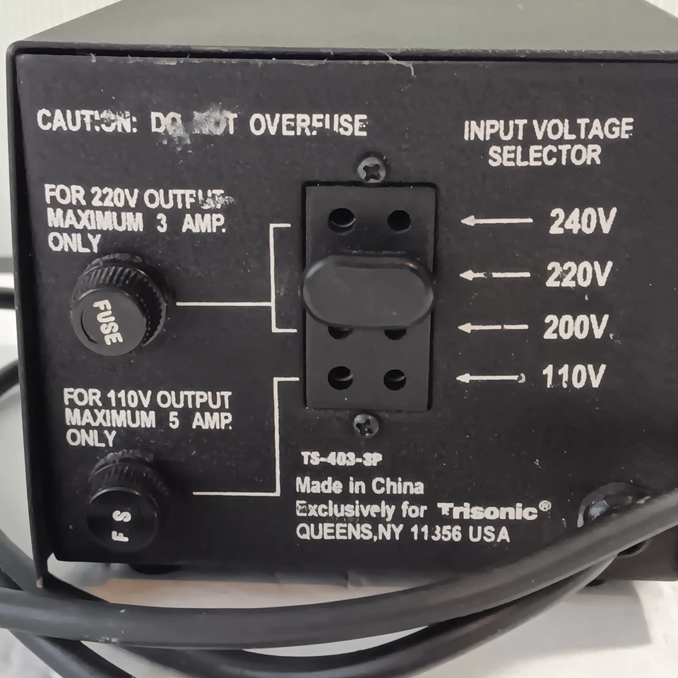 Tri Sonic 300W Step Up And Down Conversion Transformer - Image 3 of 4
