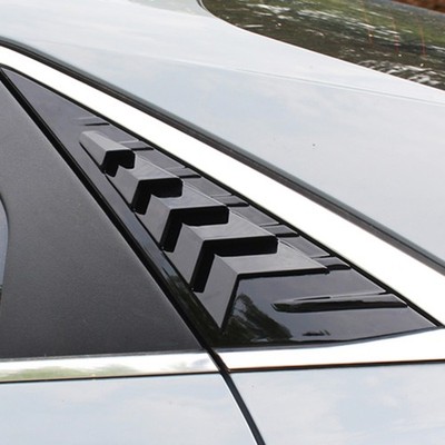 Glossy Black Rear Window Shutters Blinds Cover For Hyundai Elantra 2024 2025