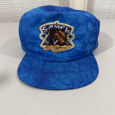 Vintage Joe Camel Hat Cap Cigarette Smooth Character Blue Snapback 90s Taiwan