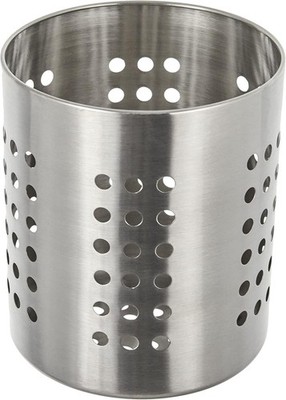Hochwertiger silberner Küchenutensilienhalter 12 x 13 cm - mit Eleganz organisieren