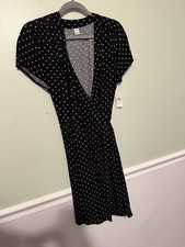 Old Navy Polka Dot Wrap Dress Size Large (nwt)