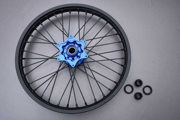 Roue avant bleue 1.6x21 pour enduro Husqvarna TE 150 I