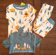 NWT Winnie the Pooh Winter Wonderland 24 Months Toddler Pajama PJ Set