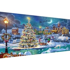 Christmas Night Diamond Painting, DIY 5D Diamond Painting Kits for Adults Ful...