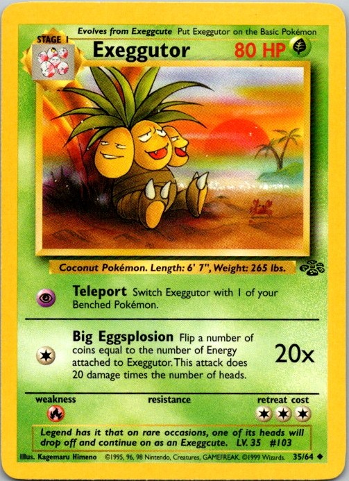 Exeggutor Uncommon Base Set 2 039/130 LP
