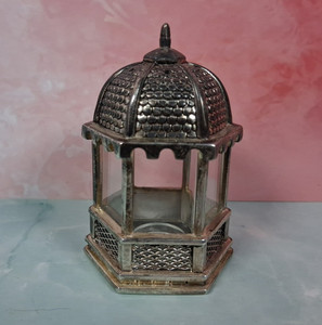 Vintage Unique GODINGER Silverplated Metal Gazebo Shaped Single Salt Shaker