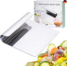 Gemüseschaufel Teigspachtel, Edelstahl Teigschneider Teigschaber Küchen S