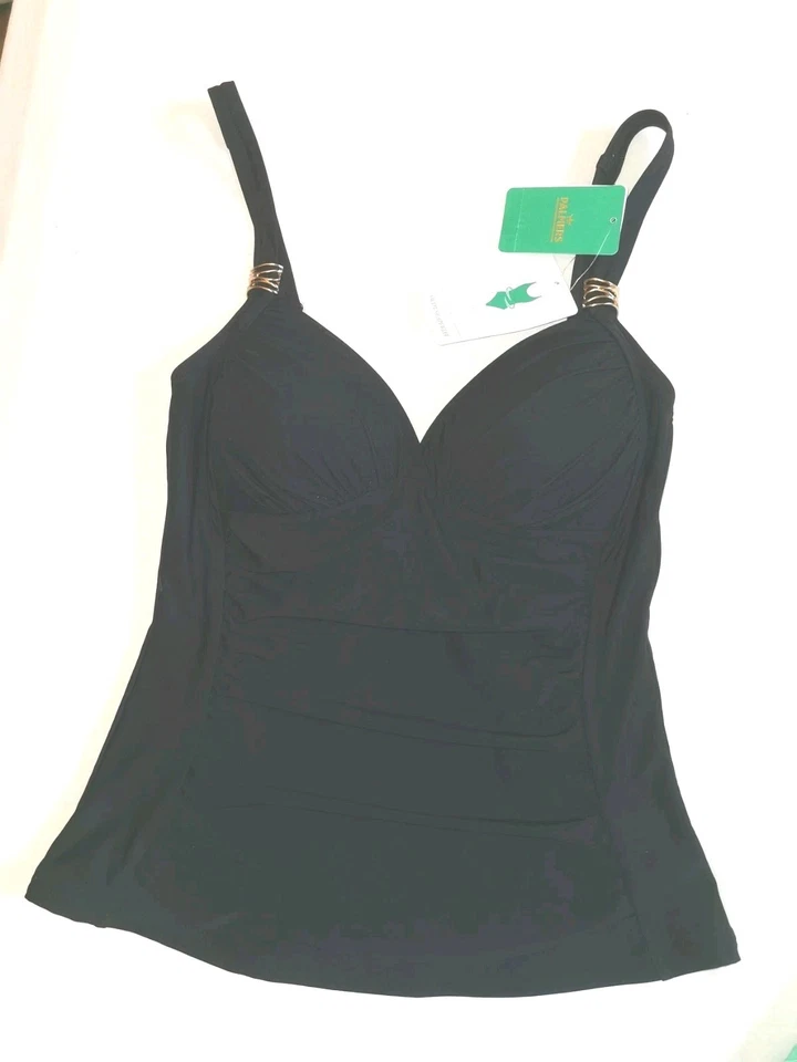 Palmers Tankini OBERTEIL Shapewear, Größe: S/36-38 - Cup B, SCHWARZ - NEU-Top ❤️