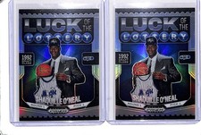 (2) Lot 2024-25 Panini Prizm Black Shaquille O'Neal Silver Luck of Lottery #2