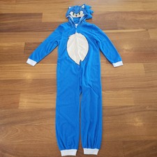 Sonic the Hedgehog 1 Piece Size Large 10/12 Sleeper sleepwear Pajamas Costume