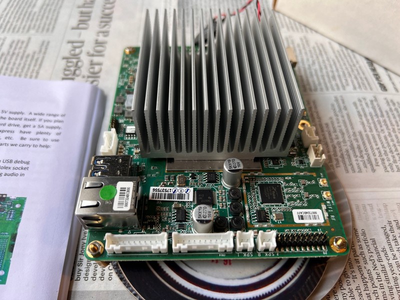 Atomic Pi single board computer, with power board