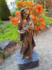 Madonna mit Kind, Bronze 70cm +Sockel 15 cm Gesamtgr&ouml;&szlig;e 85 cm, gut erhalten