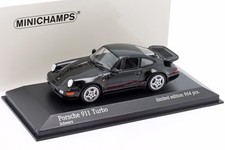 Porsche 911 (964) Turbo Baujahr 1990 schwarz 1:43 Minichamps