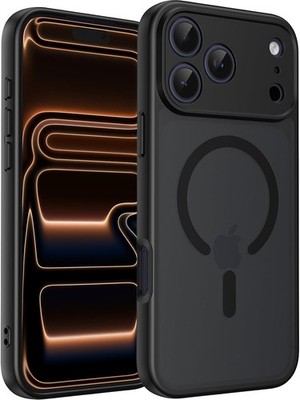 iPhone 17 Pro Case, Upgraded Full Camera Protection, Translucent Matte, Matte Bl