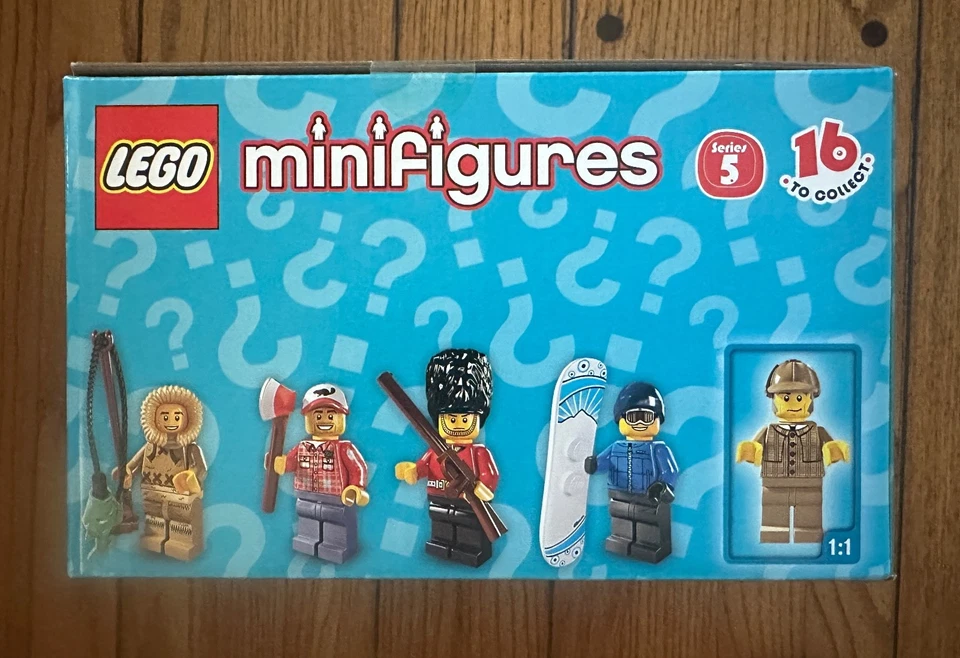 *NEW* LEGO 8805 Minifigure Series 5 SEALED Box of 60 Minifigs *RETIRED* - Image 3 of 4