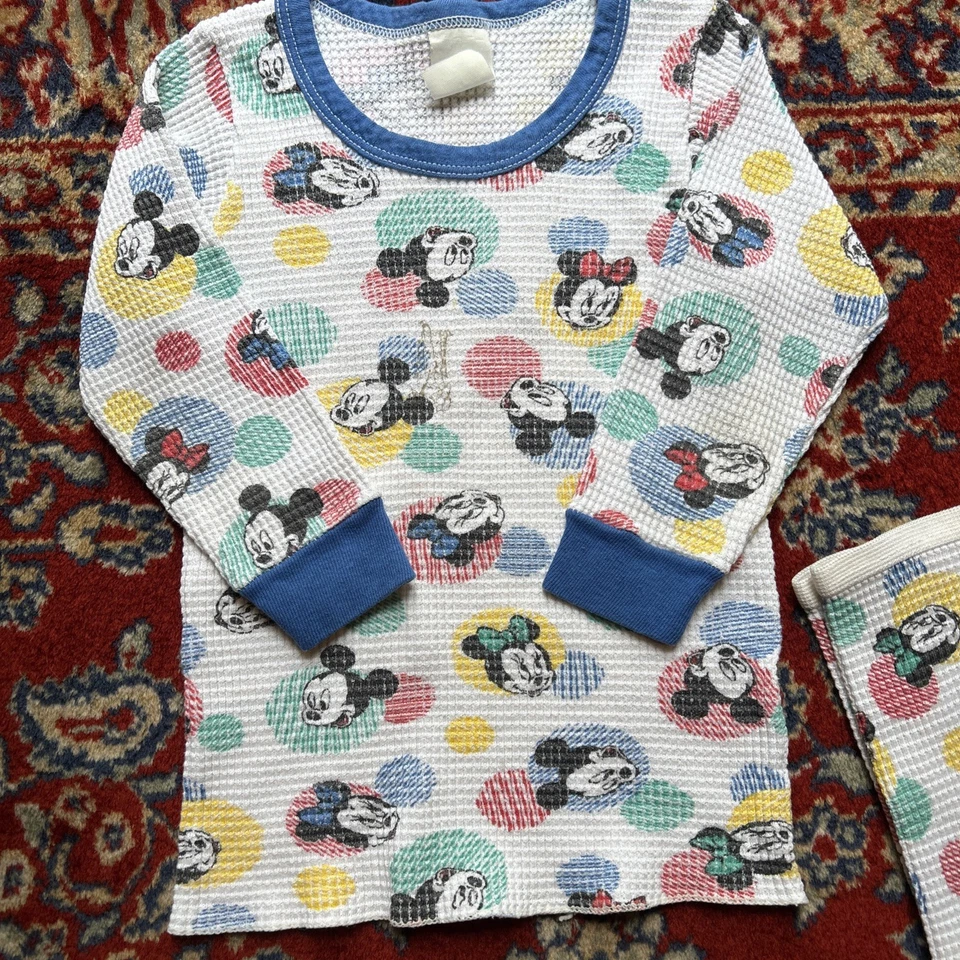 De colección Disney Mickey Mouse Niño Talla 2T Manga Larga Franela Pijama Jóvenes Niños Foto 2 de 4