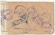 1958 Pakistan: GB QE2 COVER registrata a Lahore, non consegnato,  