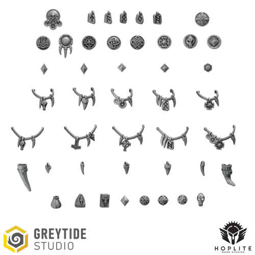 Primal Decorations (x45) | Grey Tide Studios | Primal Hounds | Conversion Parts - 第 1/2 張圖片