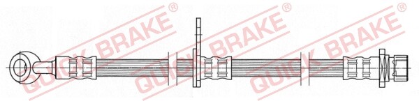 Rear Left QUICK BRAKE 58.993 Brake Hose for HONDA
