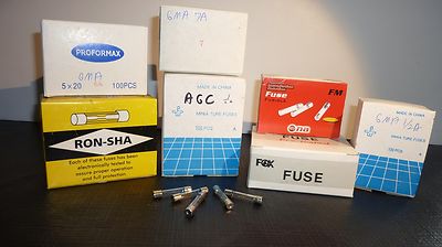 AGC GLASS FAST BLOW FUSE  0.75amp /  10 PIECES  (qzty)