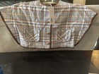Janie & Jack Plaid Cape Poncho Baby Girl Moonlight Blue Overcoat 6-12 Months — photo 1