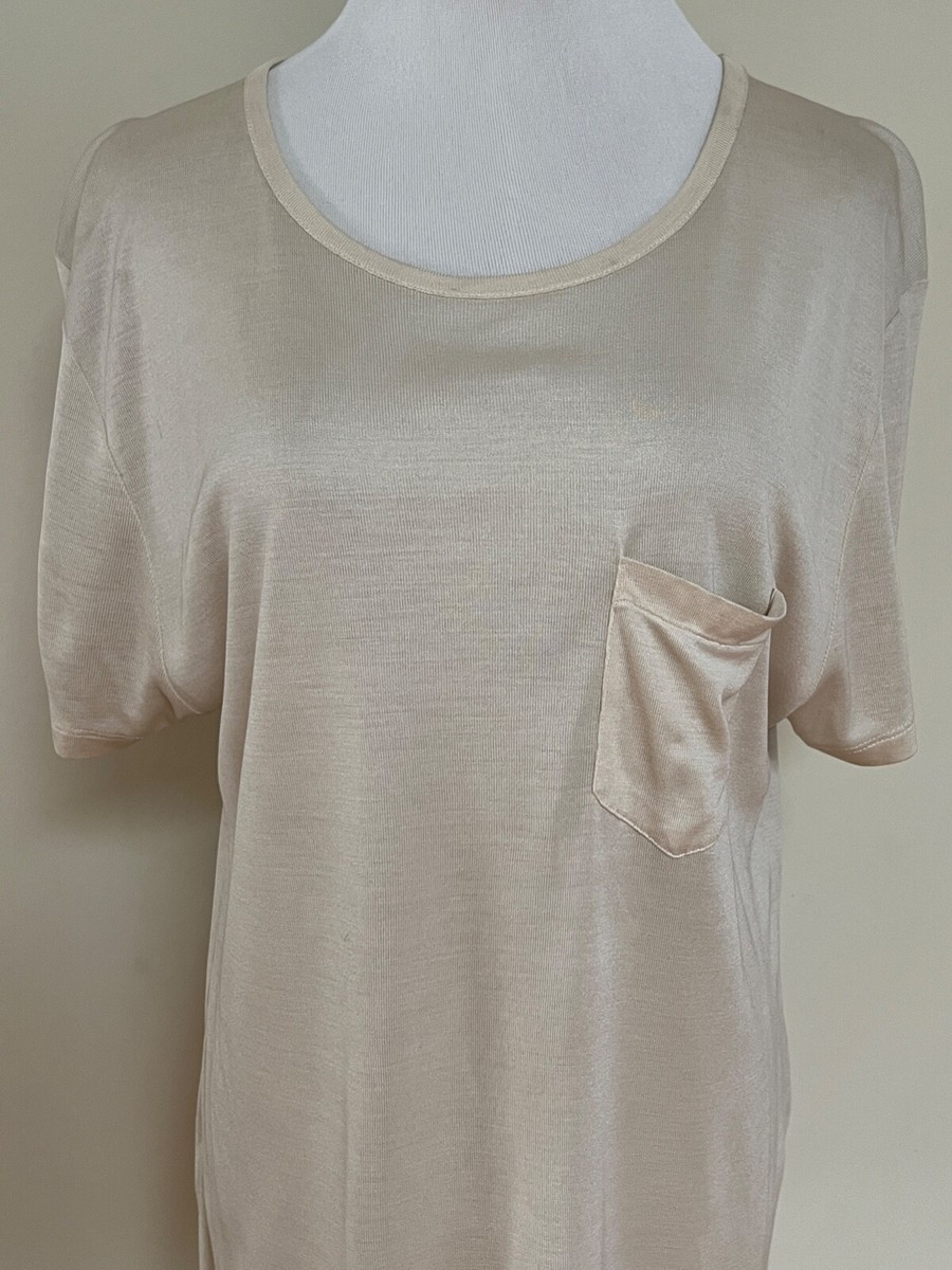 関税込★SAINT LAURENT★WOOL SILK BLEND SHORT SLEEVE T SHIRT Saint Laurent T-Shirt | Saint Laurent | YSL US