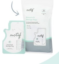 Motif Breastmilk Storage Bags 90 Ct 8 oz BPA Free - Leak Proof - Easy Pour Spout