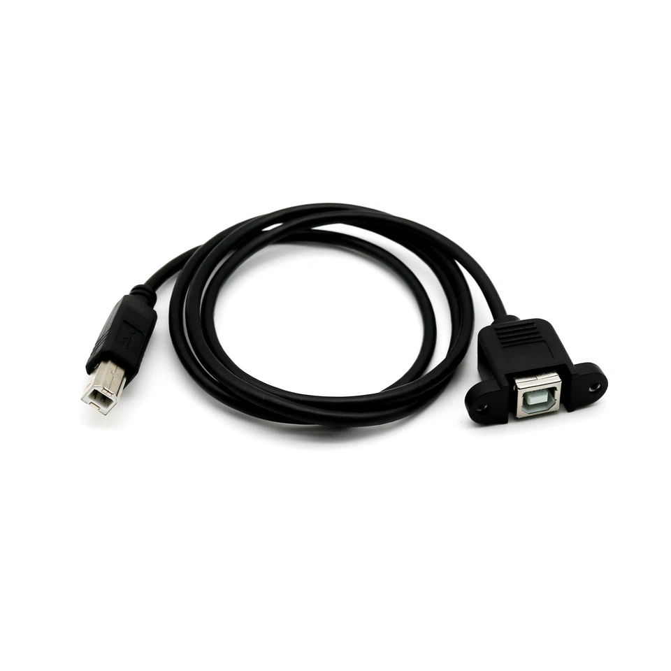 10x 3FT USB 2.0 B Male To B Female Socket Panel Mount Printer Extension Cable - Image 3 of 4