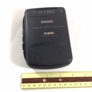 Vintage Portable Casio W-105 AM/FM Stereo XBS Radio Cassette Tape Player  TESTED 79767406011 | eBay