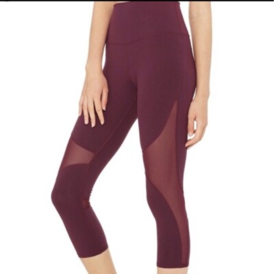 maroon capri leggings
