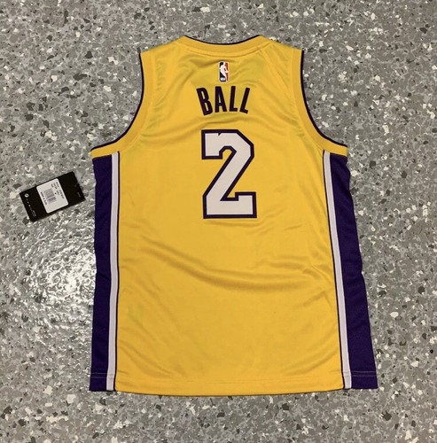 Lonzo Ball Los Angeles Lakers 2017 Nike Swingman Jersey Youth Small New w/ Tags - Picture 4 of 6
