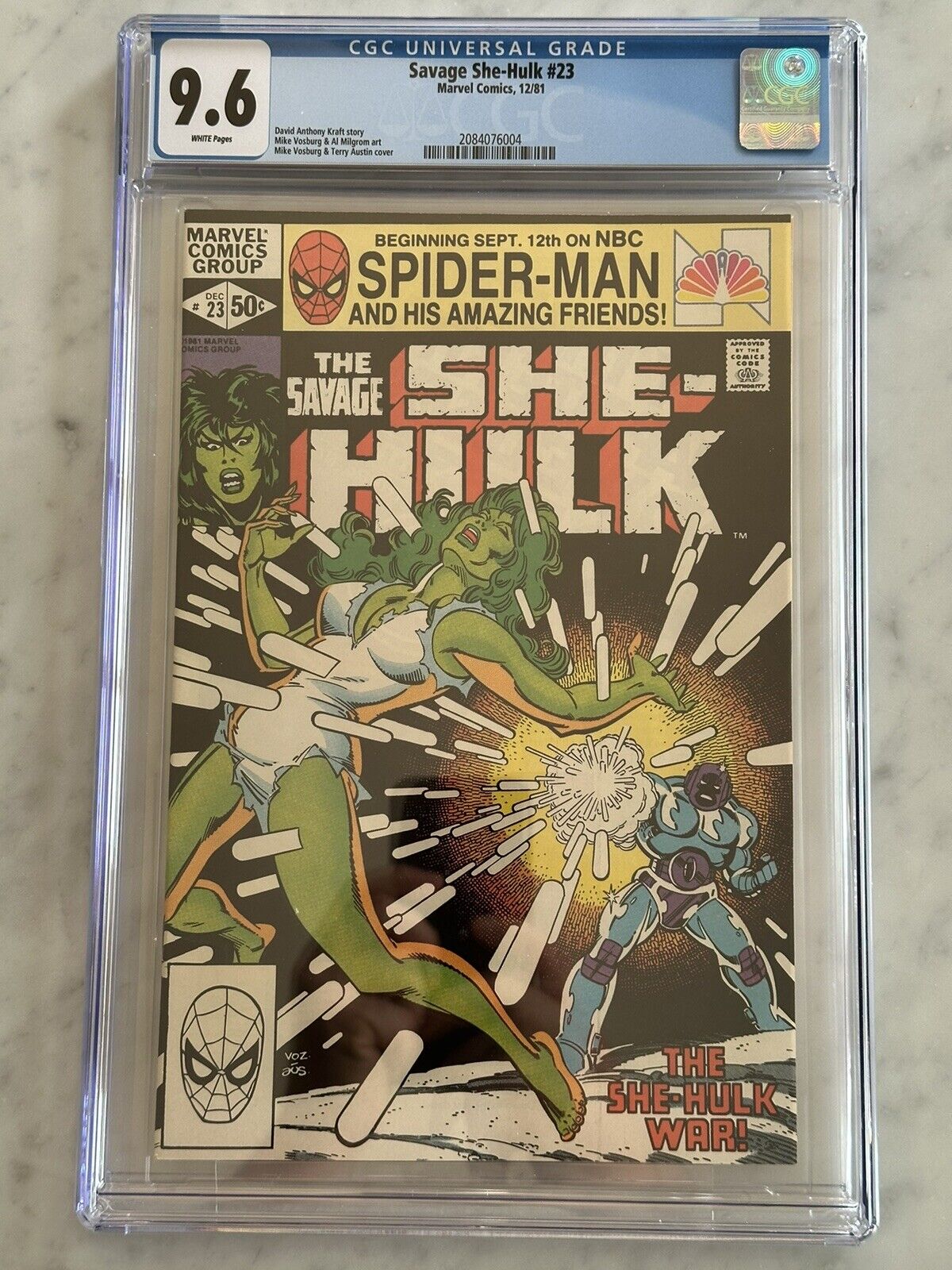Savage She-Hulk #23 CGC 9.6 White Pages! (Marvel, 1981)