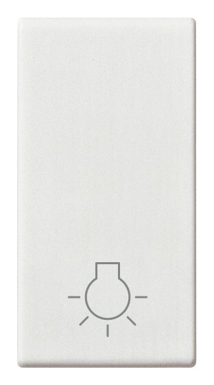 VIMAR 14021.L Tasto intercambiabile 1 modulo simbolo luce illuminabile bianco