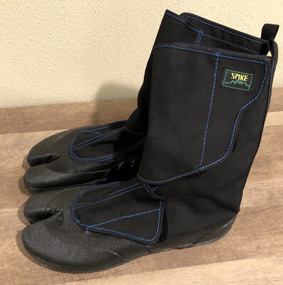 Marugo Steel Spike Magic Tabi Ninja Shoes Mud Hunting Boots Black Japan Size 28
