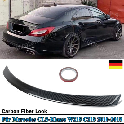 Kofferraumspoiler Heckspoiler Lippe Carbon Look für Mercedes CLS W218 2012-2017