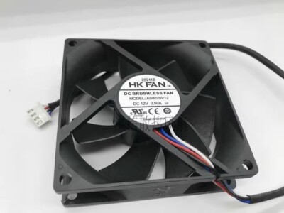 HKFAN AS8025V12 DC12V 0.50A 80*25MM 80MM 4-Pin Inverter Cooling Fan