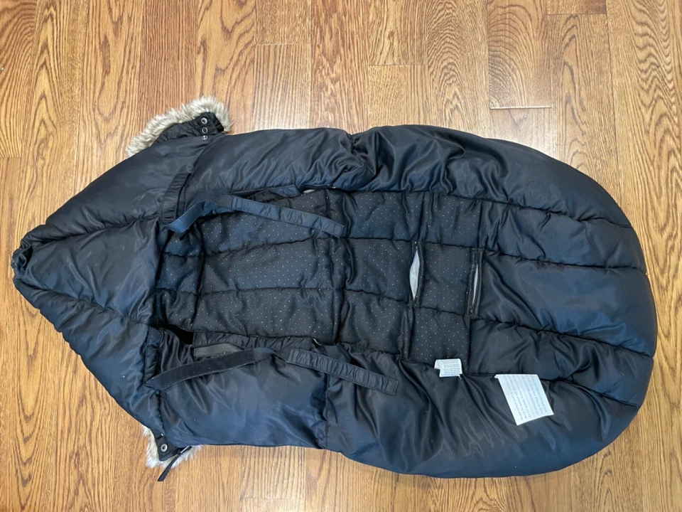 7 AM ENFANT Le Sac Igloo 500 Stoller Cover. BLACK Large 18 Months-3T - Image 3 of 4