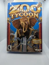 Zoo Tycoon Simulation PC Game 2003 Microsoft Studios Boxed