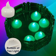 USA SELLER 12 pcs LED Green Floating Tealight Candle Wedding Party Flameless