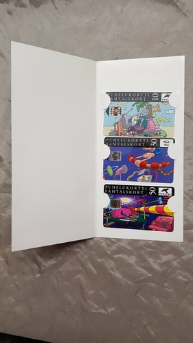 T64 Folder mit 3 Telefonkarten Finnland 1991 Computer Graphic A.Gullichsen neu - 第 2/3 張圖片