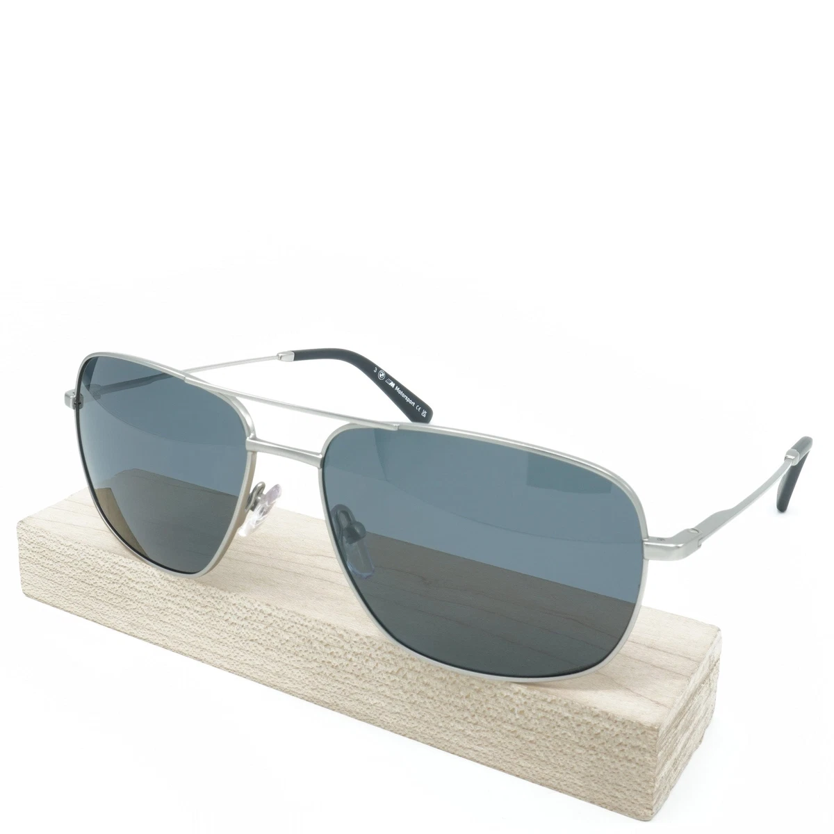 Lunettes De Soleil BMW Mstyle Motorrad - Vintage Années 90 - Monture Noire Verres Gris