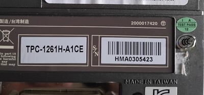 ADVANTECH TPC-1261H-A1CE