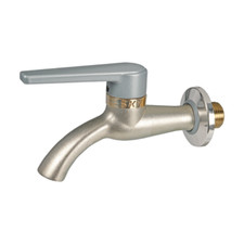 Sky Faucet Silver Look Aluminum Handle, Frost resistant Ball valve, Italy 1750p