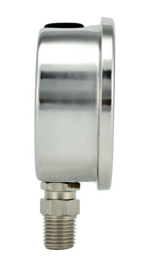 2" Pressure Gauge, Stainless Steel Case, Liquid Filled, Lower Mnt, 100 PSI - Image 4 of 4