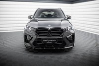 Front Ansatz V.1 FüR BMW X5 M F95 Facelift Schwarz Spoilerlippe Schwert Spoiler