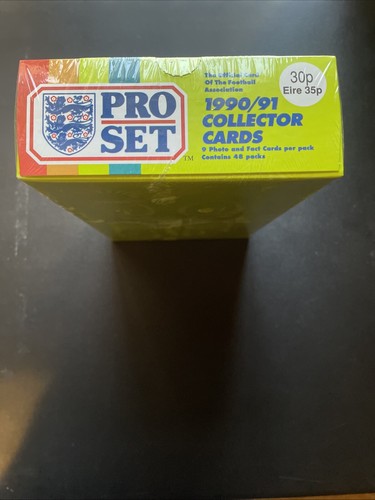 1990/91 Soccer Pro Set Collector Cards Football Association SEALED BOX 48 Packs! - Picture 5 of 6