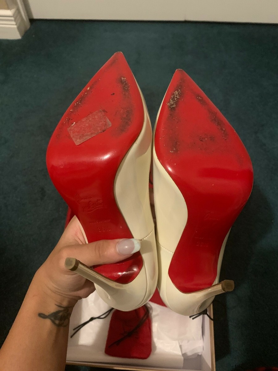 Christian Louboutin So Kate 120 Patent White Opalescent AB Christian Louboutin So Kate 120 Patent White Opalescent AB