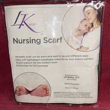 LK Baby Infinity Nursing Scarf Breastfeeding Cover Coverup Privacy Feeding Tan*+